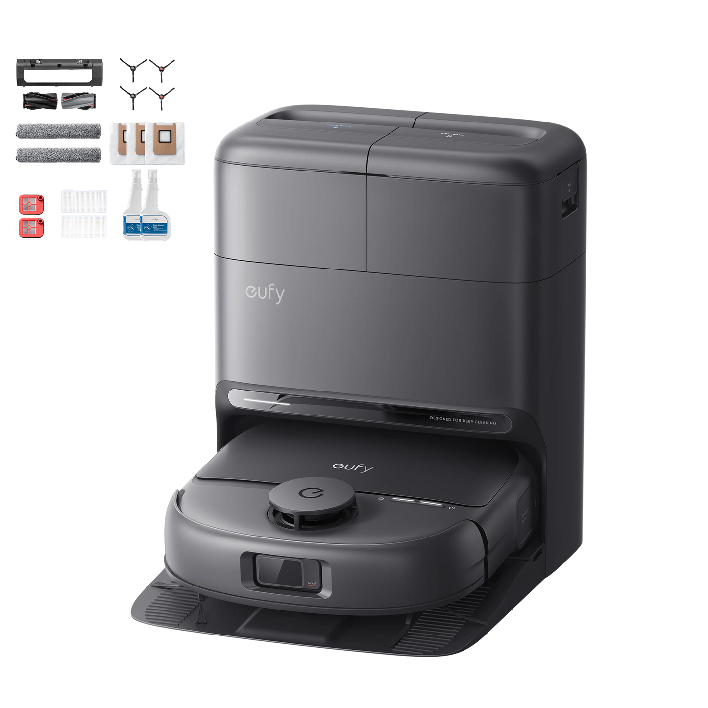 eufy Omni C28 Robot Vacuum with Half-Year Accessory Kit and Floor Cleaning Solution