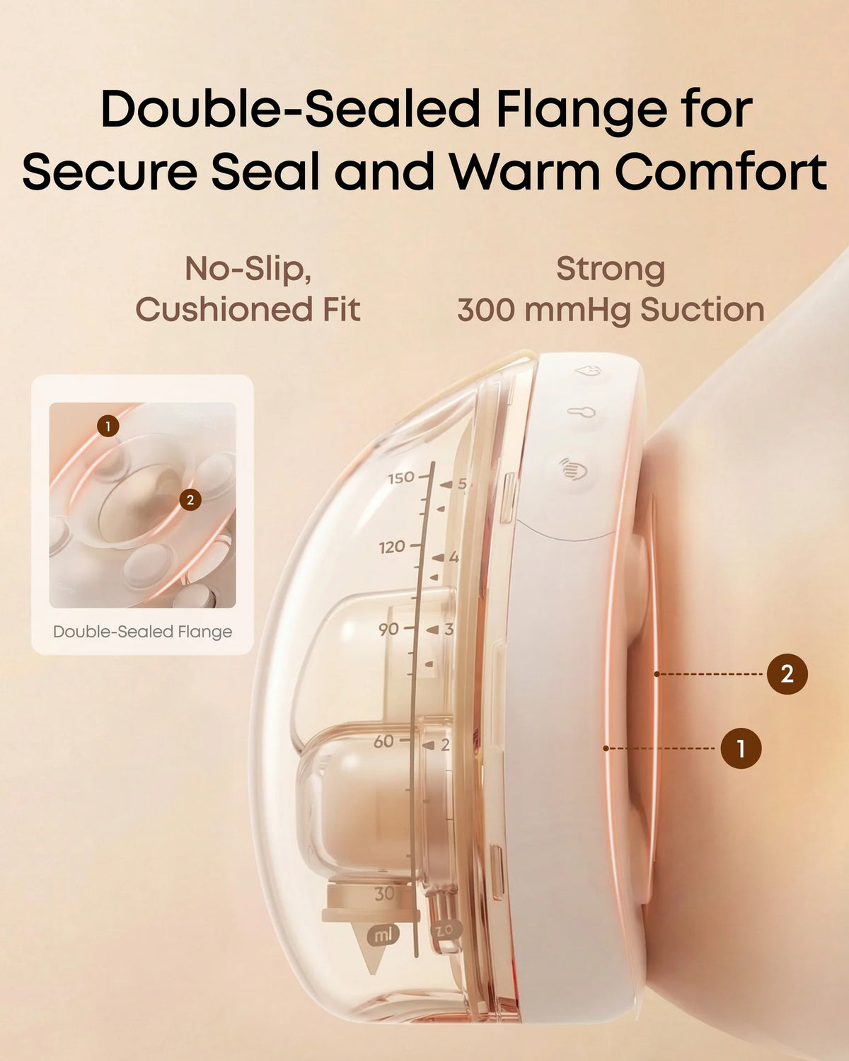 eufy Breast Pump S2 / S2 Pro Double-Sealed Flange (27 mm)